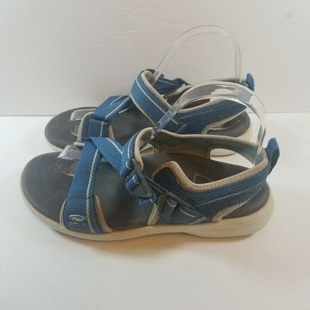 SOLE Womens 7 Navigate Hiking Outdoors Sandals Blue/White/Gray